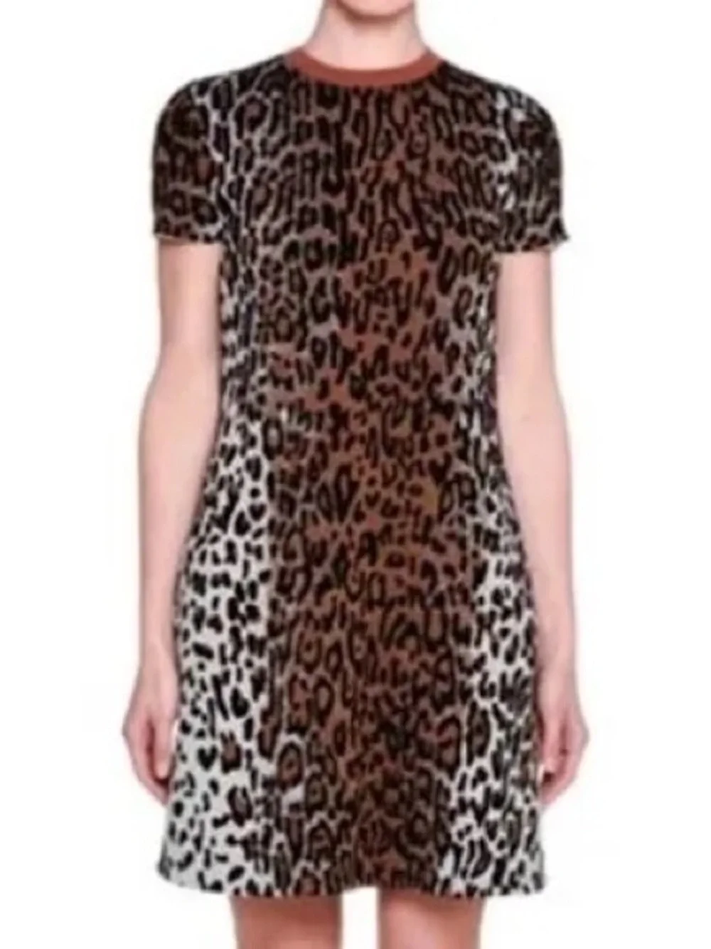 ‼️WOW‼️🖤🧡🤎Stella McCartney Leopard dress! IT 40 NWOT!